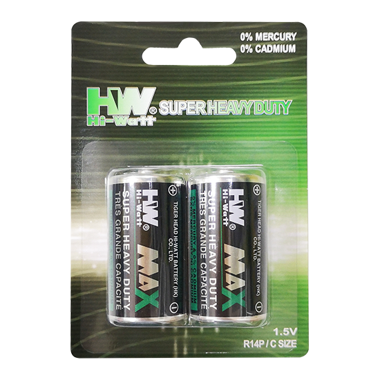 HW Super Heavy Duty Carbon Zinc R14