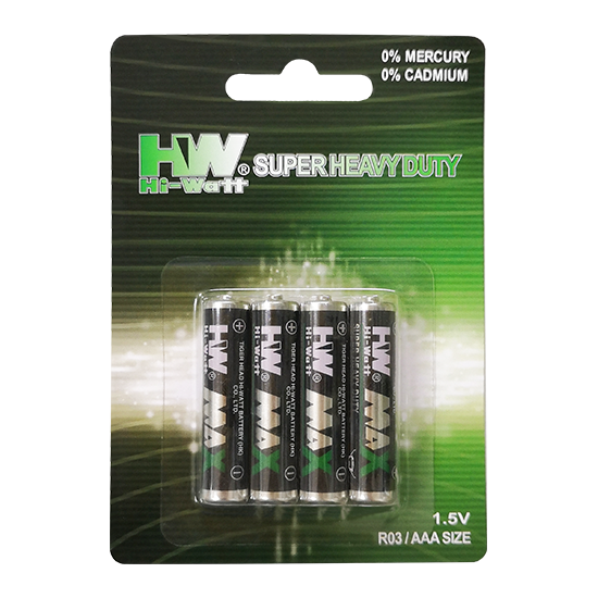 HW Super Heavy Duty Carbon Zinc R03